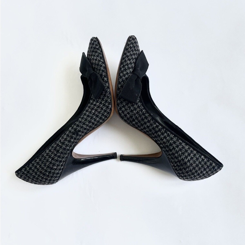 Moschino Cheap and Chic Houndstooth Bow Heels Size 6 - Picture 12 of 13